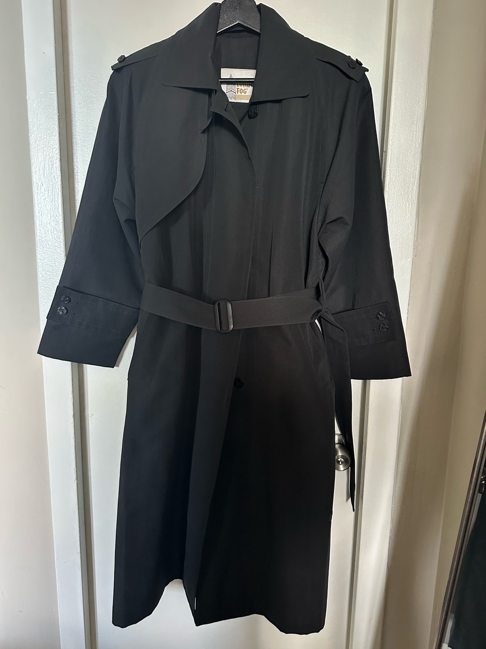 London Fog Trench Coat Black